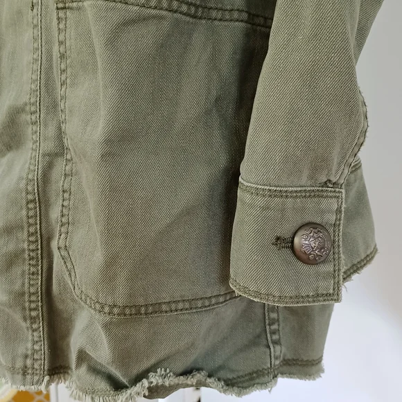 Passenger Jacket in Moss by Free People XS Excellent condition Military look - Picture 5 of 6